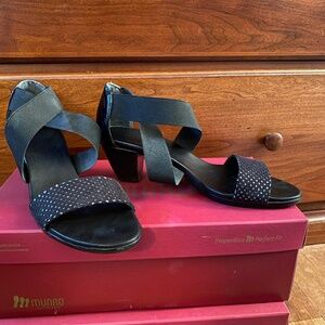 Munro stacked heel sandal